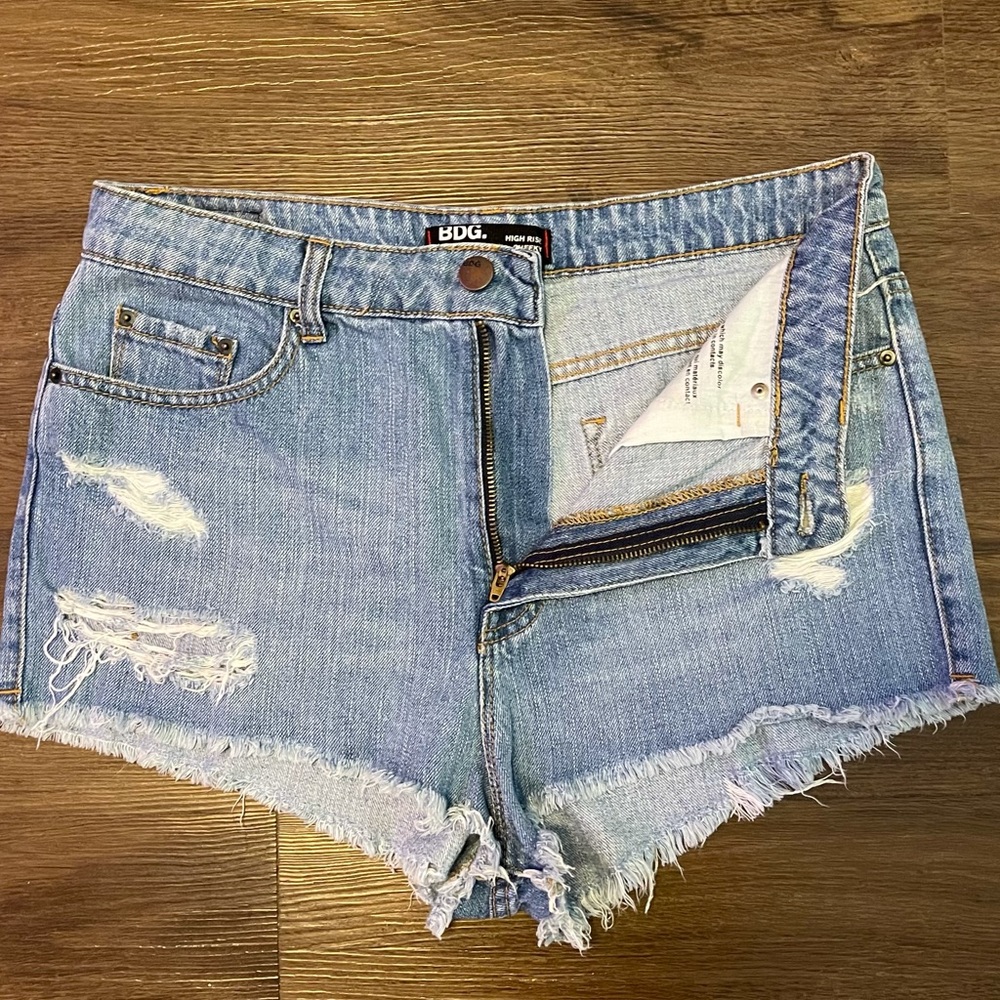 BDG | High Rise Cheeky Denim Shorts - Picture 4 of 8